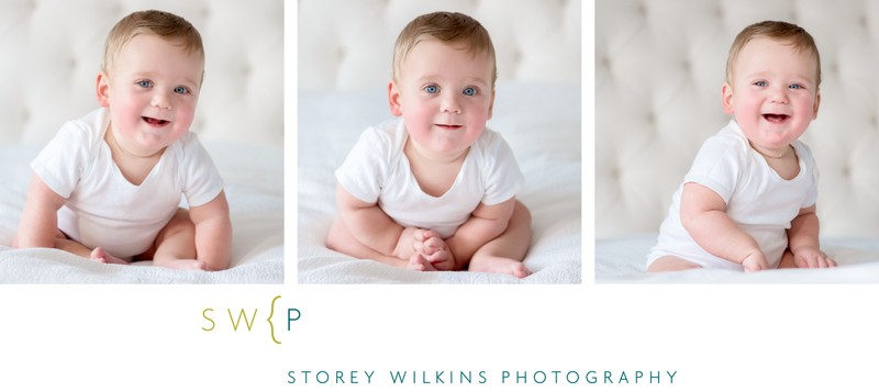 Sitting Up on His Own at the Baby Portrait