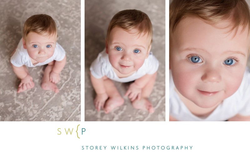 High Angle Photographs During Baby Session