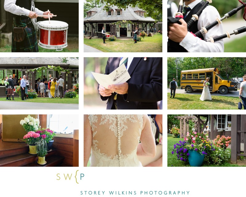 DIY Wedding | Detail Collage of the Church Ceremony