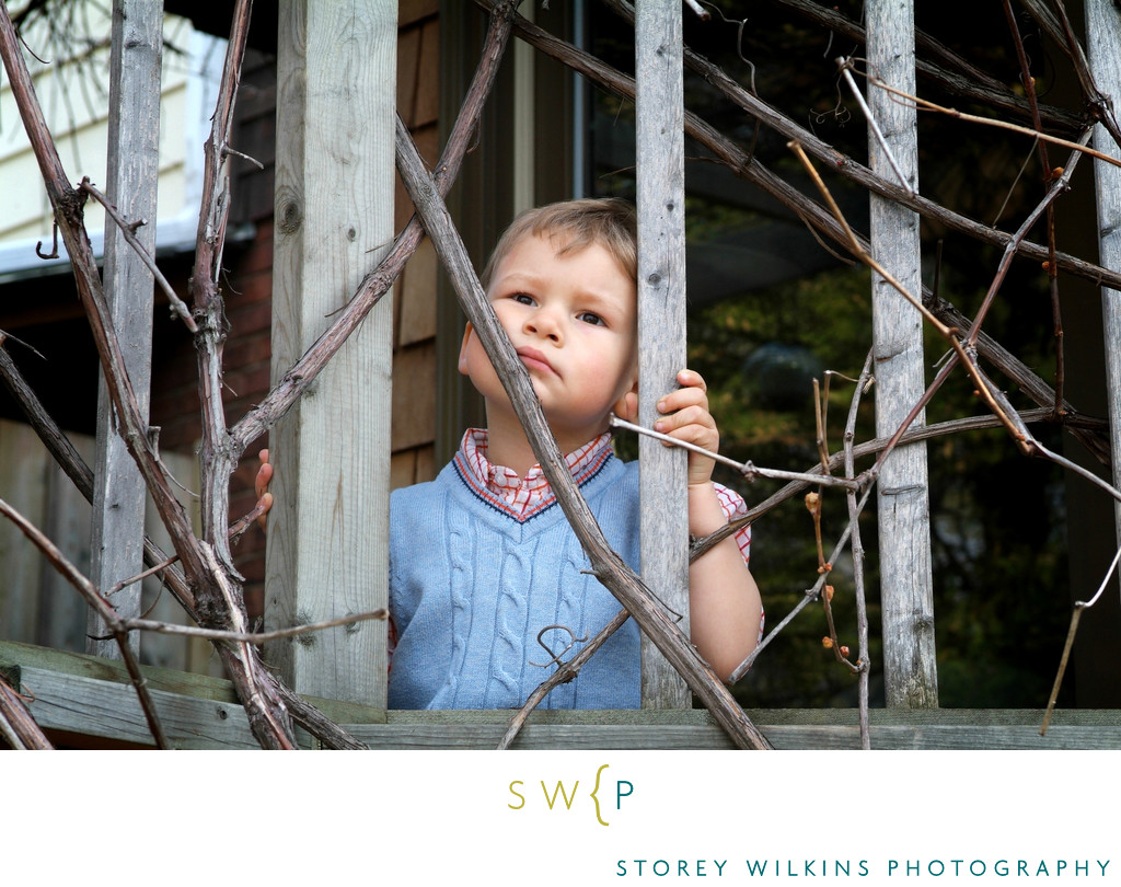 Little Boy Daydreaming: Capturing Quiet Moments