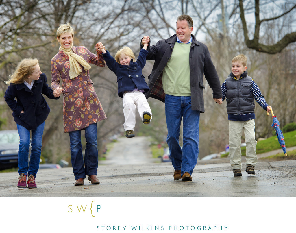 Rainy Day Family Walk in Lawrence Park
