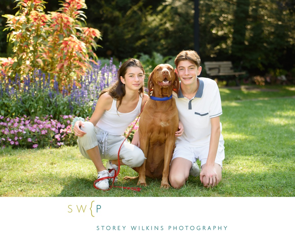 Family & Dog Portraits at Muir Gardens