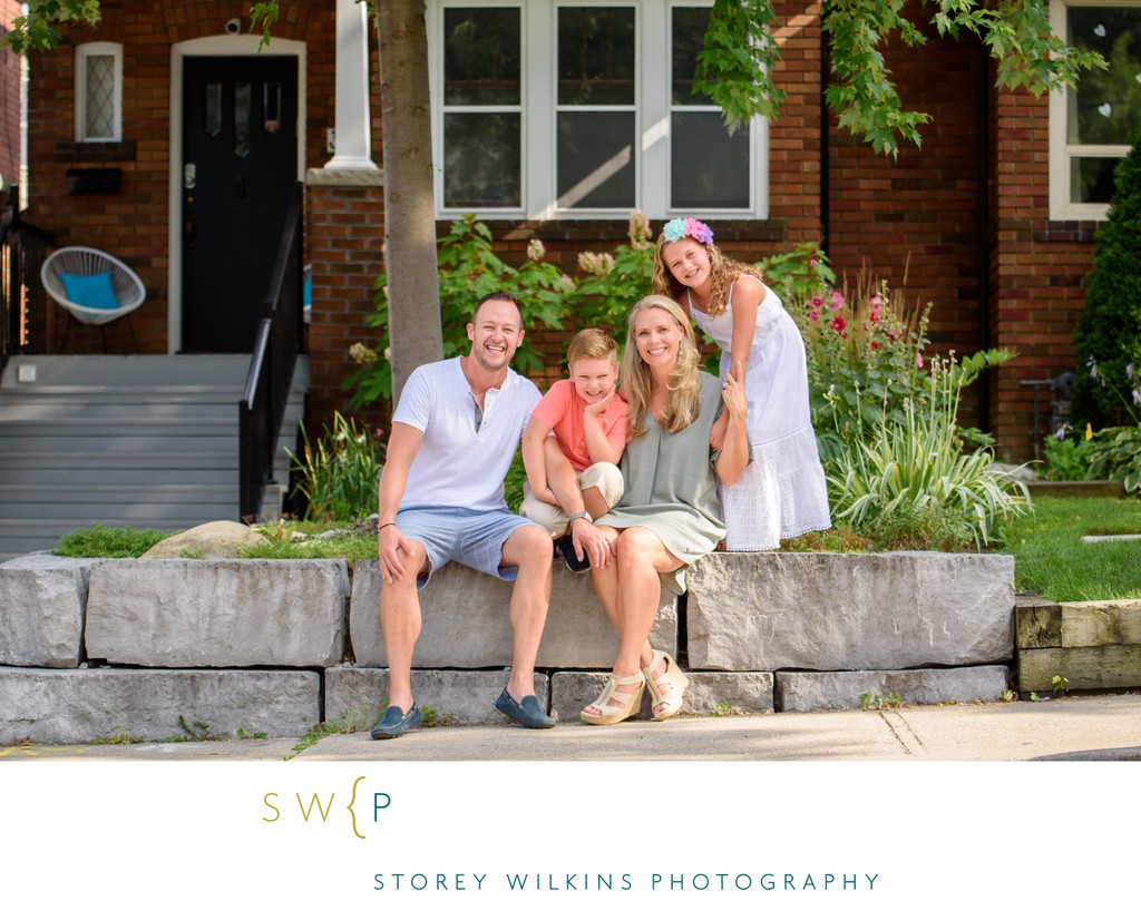 Bedford Park Front Porch Family Portrait