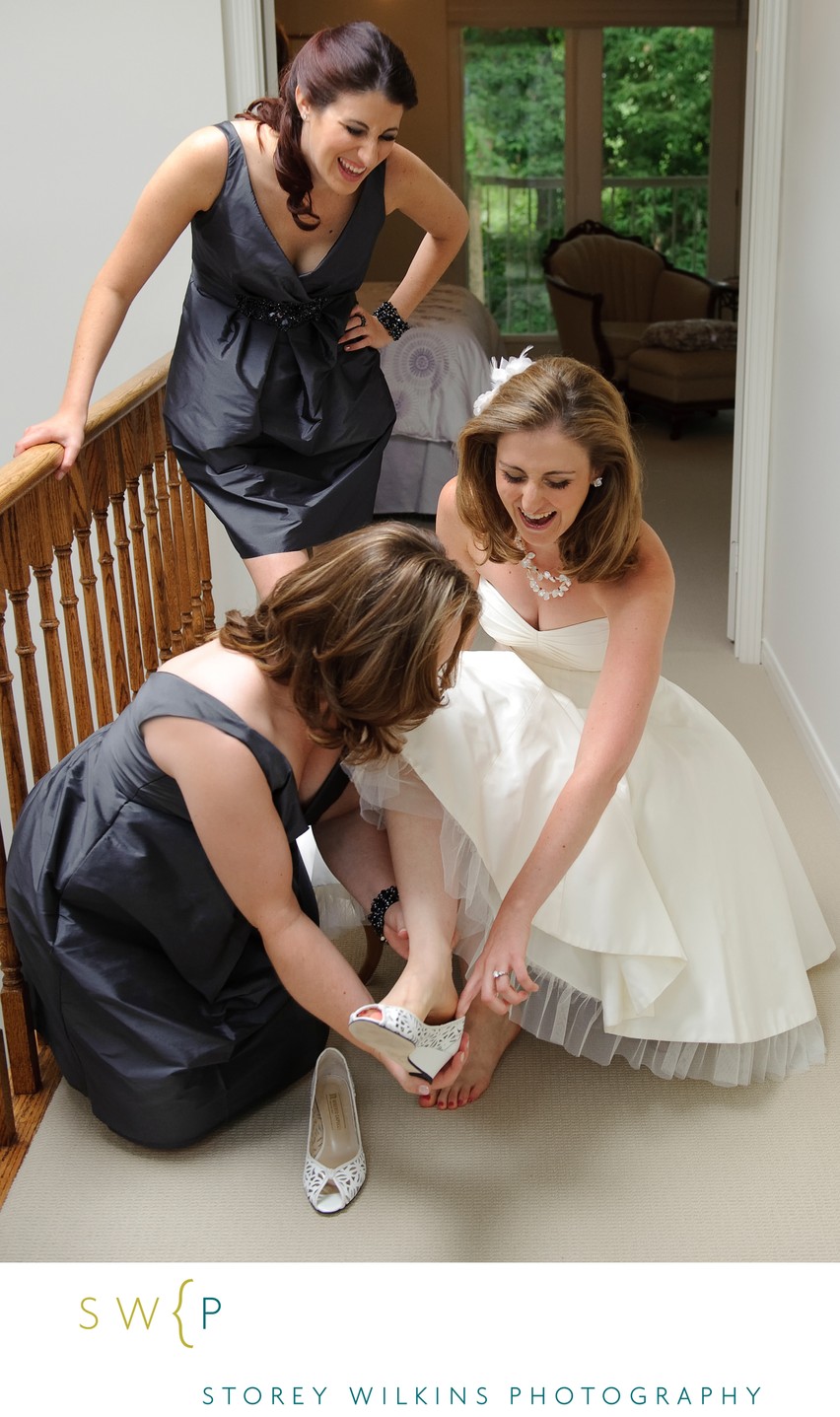Getting Ready at Home in Toronto on your Wedding Day