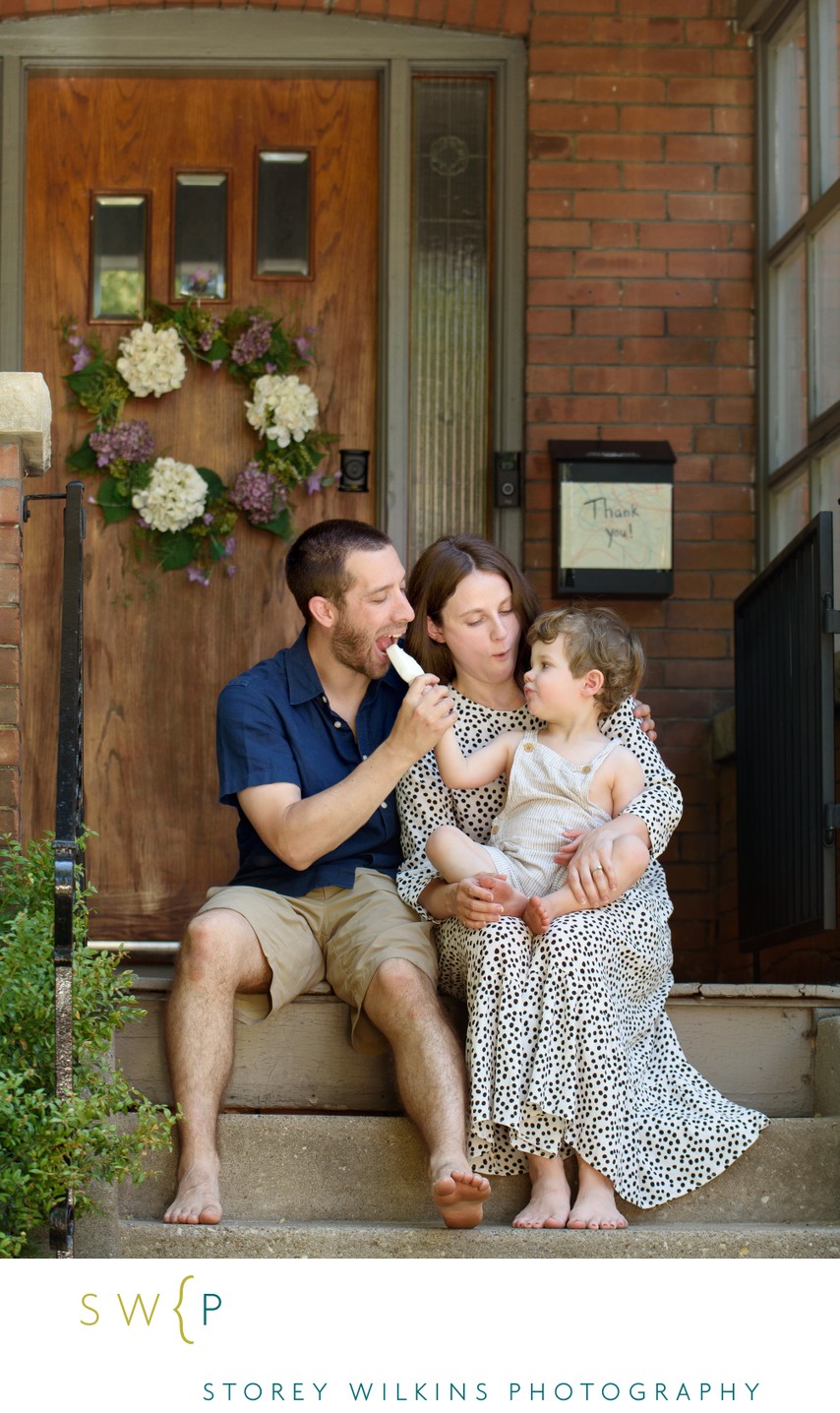Sharing Ice Cream in Bloor West Village