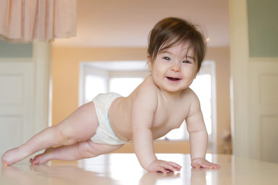 Baby Downward Dog: When Push-Ups Steal the Show