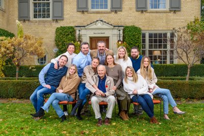 100th Birthday Portrait: All Grandchildren Together