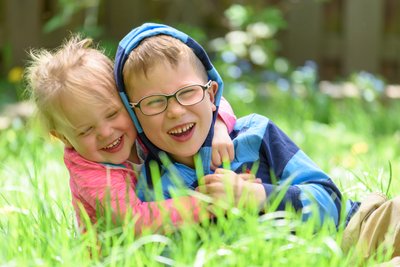 Brother-Sister Playtime: Backyard Energy & Laughter