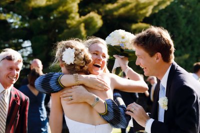 Candid Wedding Photo at Beaumaris Yacht Club