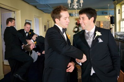 Royal Canadian Yacht Club Wedding Photograph with Groom