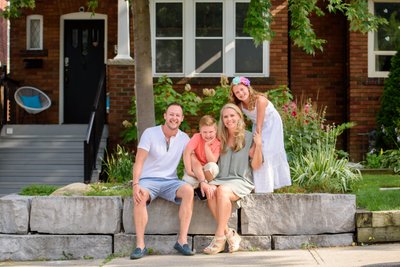 Bedford Park Front Porch Family Portrait