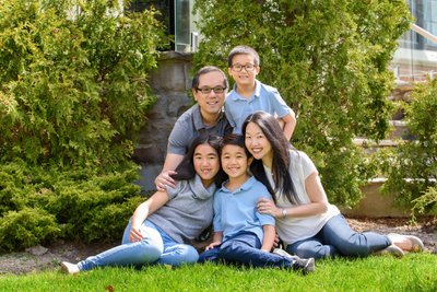 Lawrence Park Family of Five Portrait