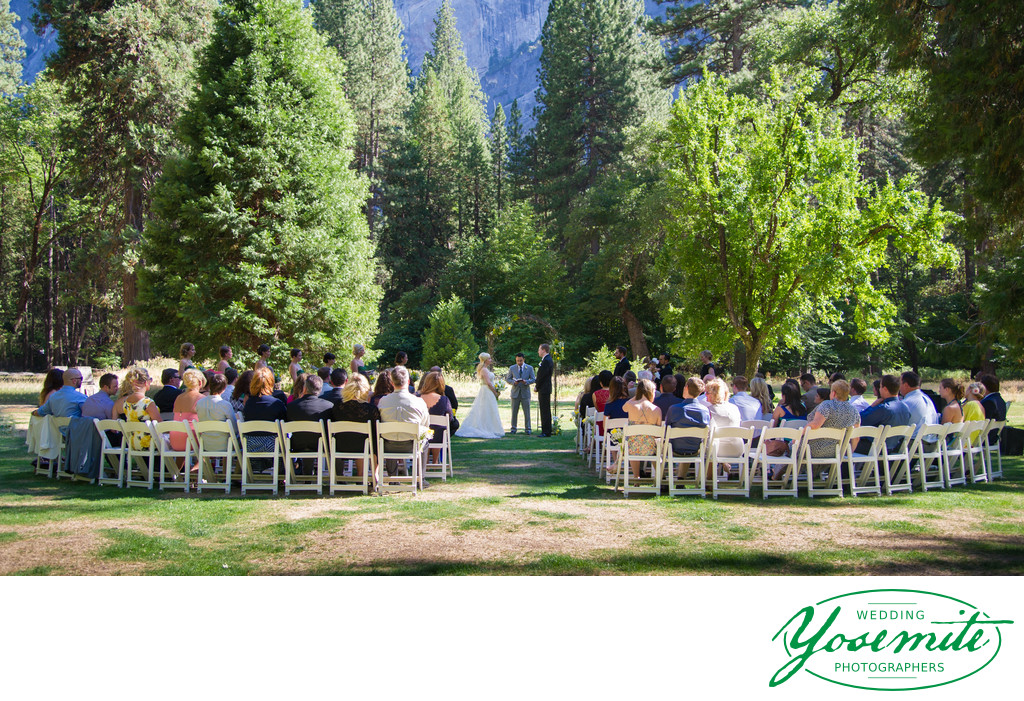 Ahwahnee Yosemite Hotel Wedding lawn