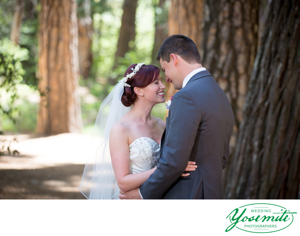 Yosemite Valley intimate Wedding Moment - Bride Groom