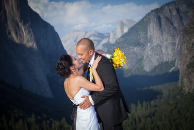 A Couple Kisses at Tunnel View, Yosemite National Park