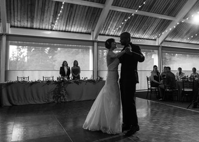 Bride And Groom's First Dance At Tenaya Lodge Wedding