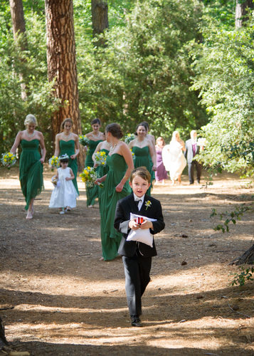wedding processional evergreen lodge, yosemite