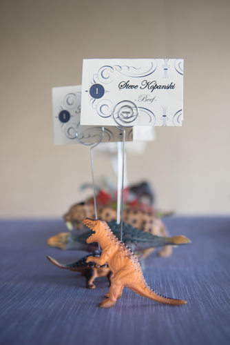 DIY Dinosaur Placecard Holders At Tenaya Lodge Wedding