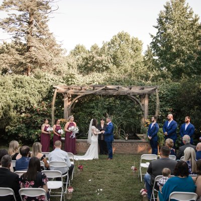 Outdoor Wedding Ceremony at Historic Belmont Hall