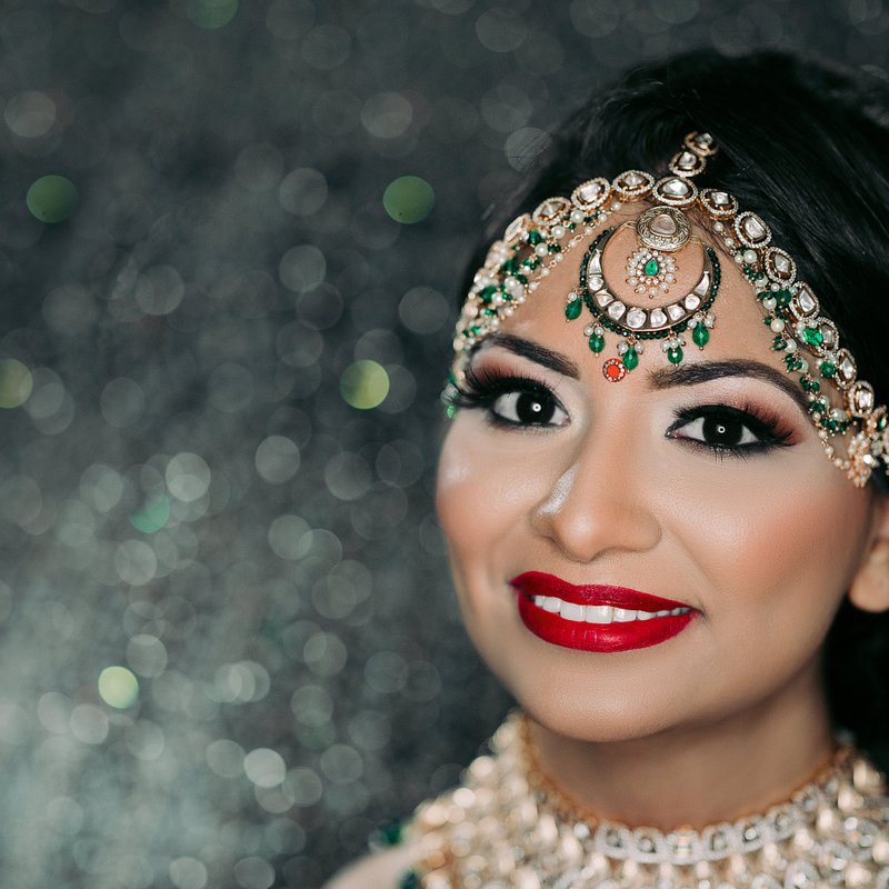 Indian Bridal Hair And Makeup + Baraat by Photographick Studios, Baltimore,  Maryland