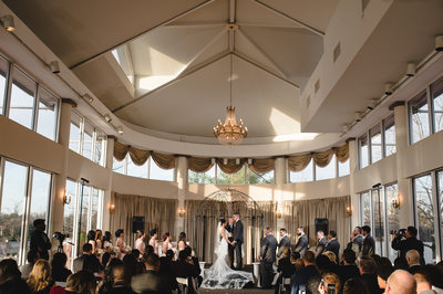 Wedding ceremony at The Mansion on Main Street