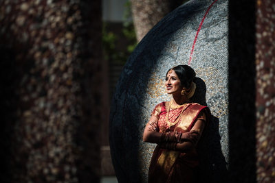 Indian bridal portrait Philadelphia Marriott Downtown