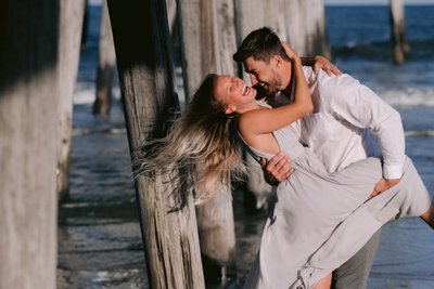 Beach Engagement Portraits in Ocean City 