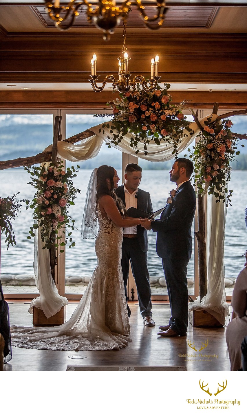 Shore Lodge Wedding Kelly Alex Lower Pavilion Vows