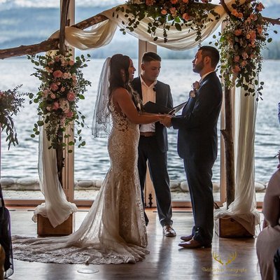 Shore Lodge Wedding Kelly Alex Lower Pavilion Vows