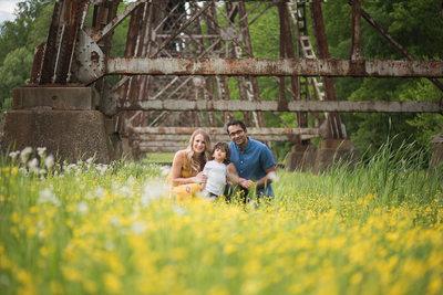 Best Nashville Family Portrait Photographer Yellow Wildflowers