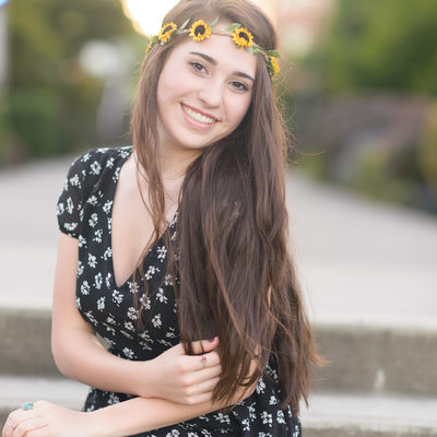 Tween in Vancouver Washington on Stairs