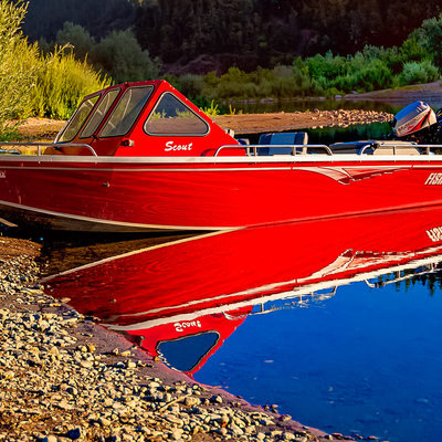 Roque Valley Oregon Boat on River