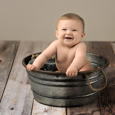 Baby Six Month Sitting Up Portraits