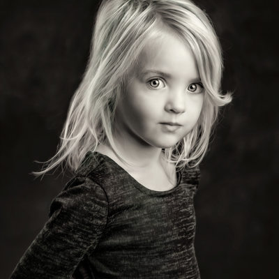 Vancouver Washington Black and White Children Portraits