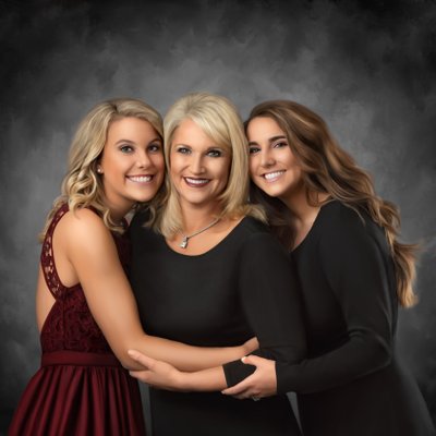 Vancouver WA Photographer- Painted Portrait mother and daughters