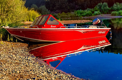 Roque Valley Oregon Boat on River