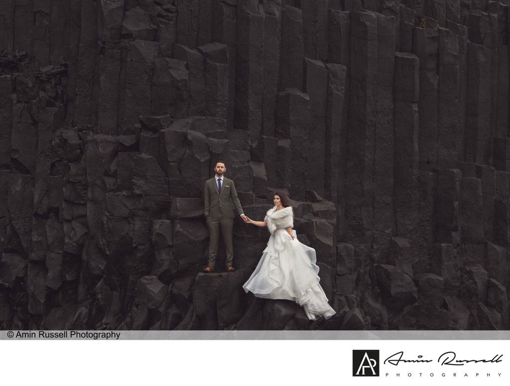 Stoic couple in Iceland