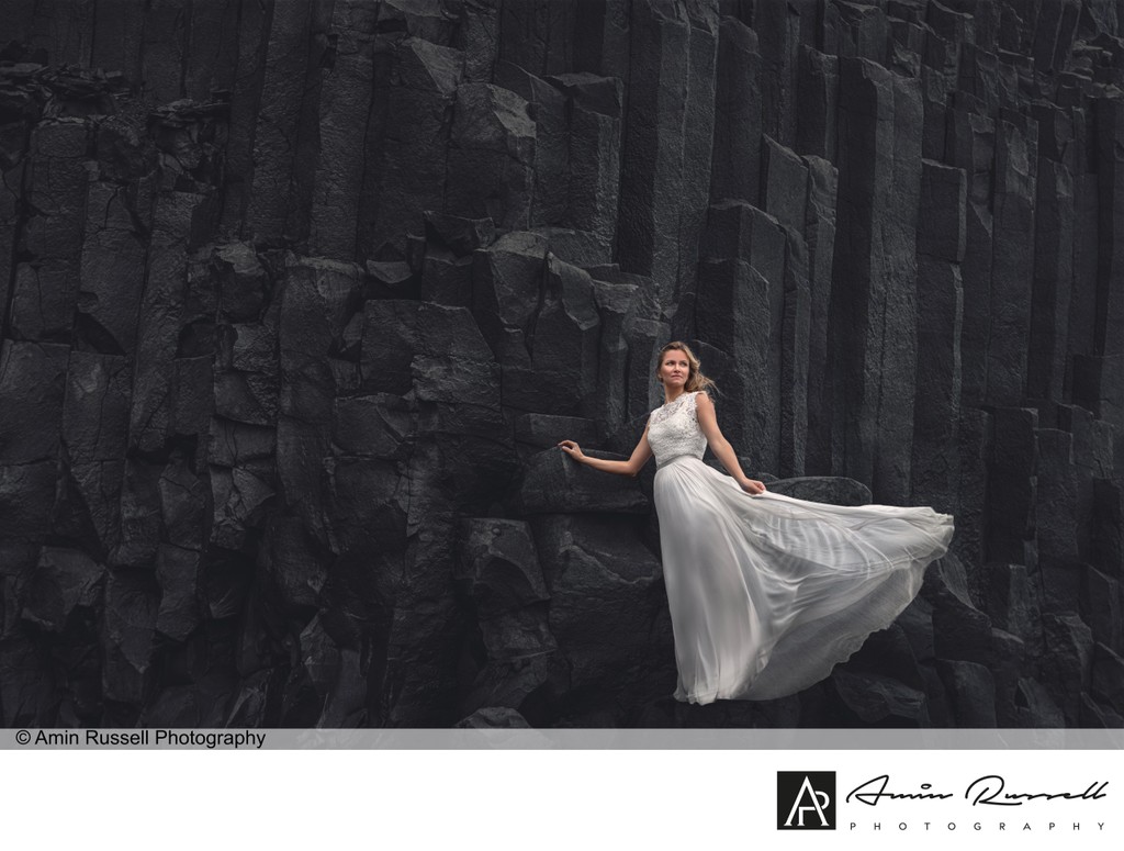 Bride on the cliff