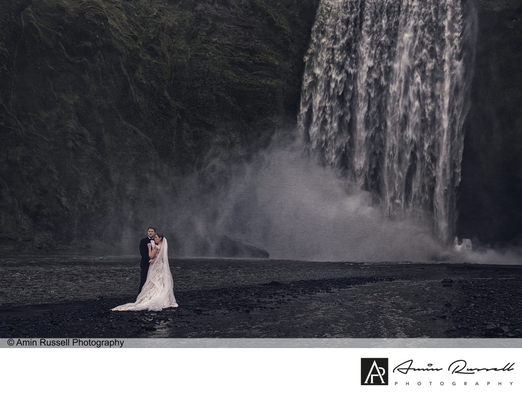 Waterfall couple