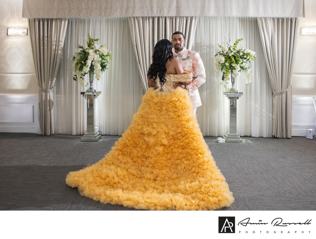 Wedding couple at Magnolia Weddings and Events