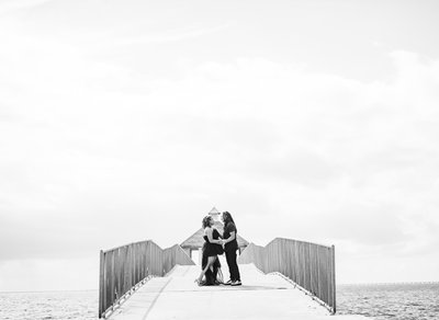Engaged couple at Fontainebleau State Park