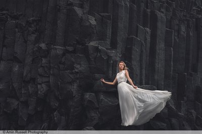 Bride on the cliff