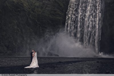 Waterfall couple