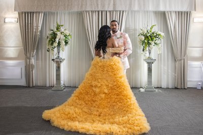 Wedding couple at Magnolia Weddings and Events