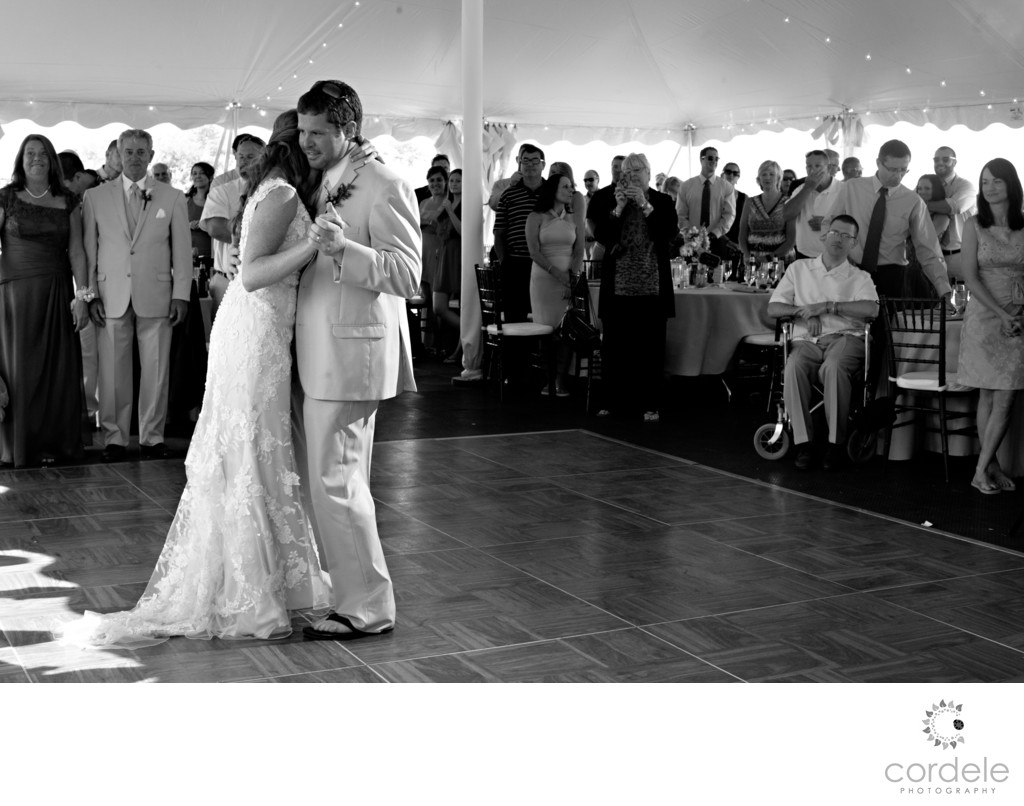 Seacoast Science center wedding photo