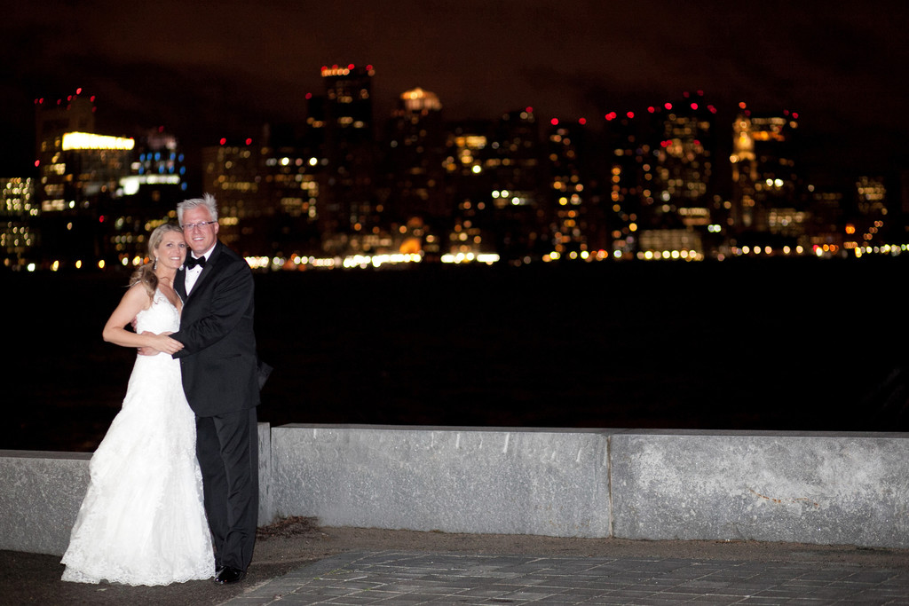 Hyatt Harborside Boston Skyline wedding photos