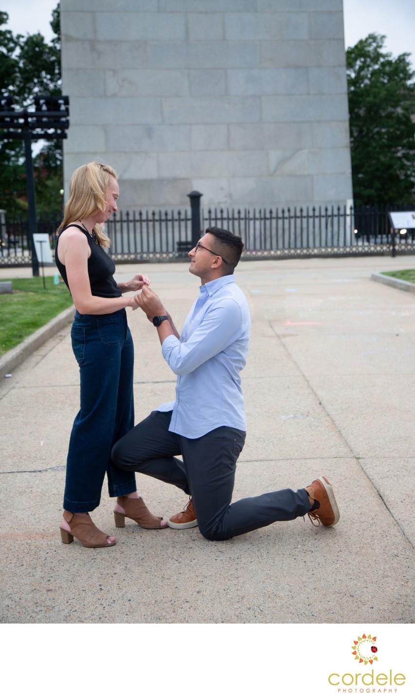 reading surprise engagement photography after editing done