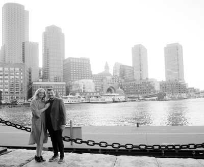 Boston Harborwalk Engagement Photos