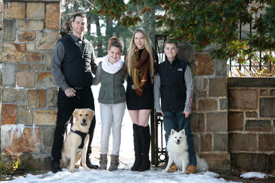 Family portraits with dogs walpole ma