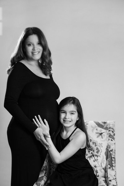 in-studio maternity photos Reading Massachusetts